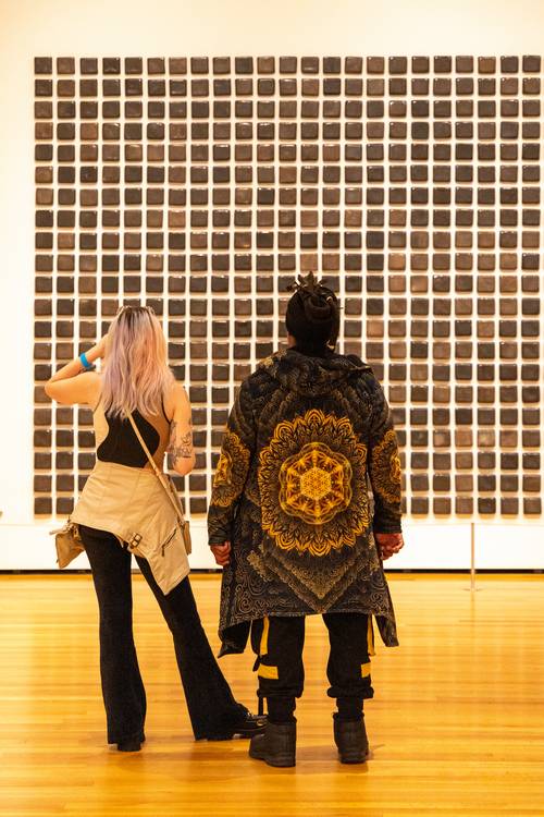 Enjoying the works at Cleveland Museum of Art at a monthly MIX event.